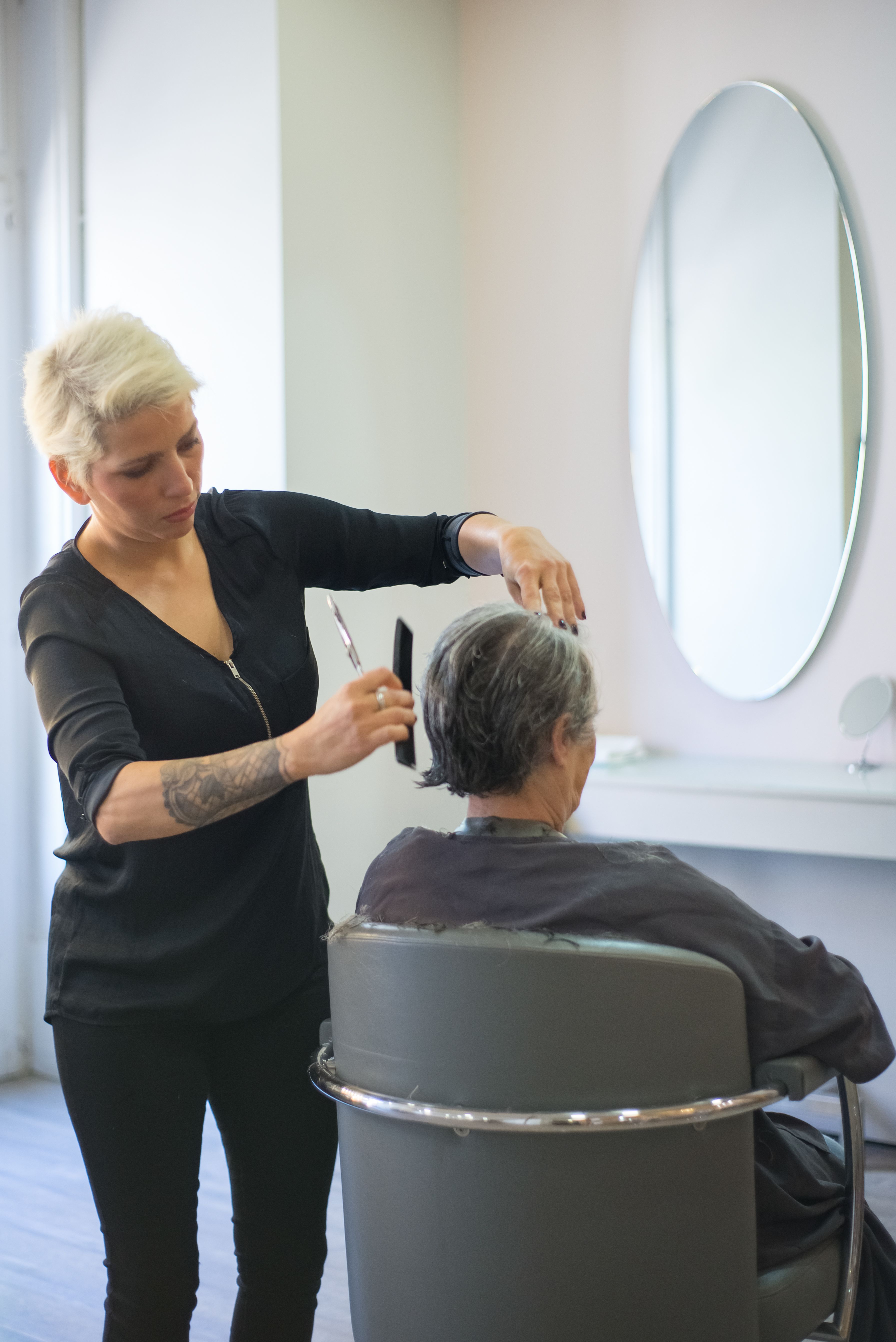 Servicio de cabello en el salón